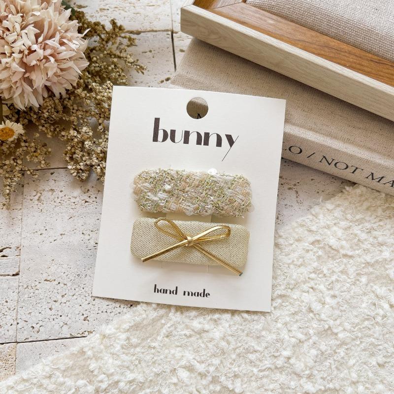2/3pcs Golden Bright Leather Series Sweet Girl Children's Hairpin New Cute All-match Explosive Baby Broken Hair Bangs Side Clip