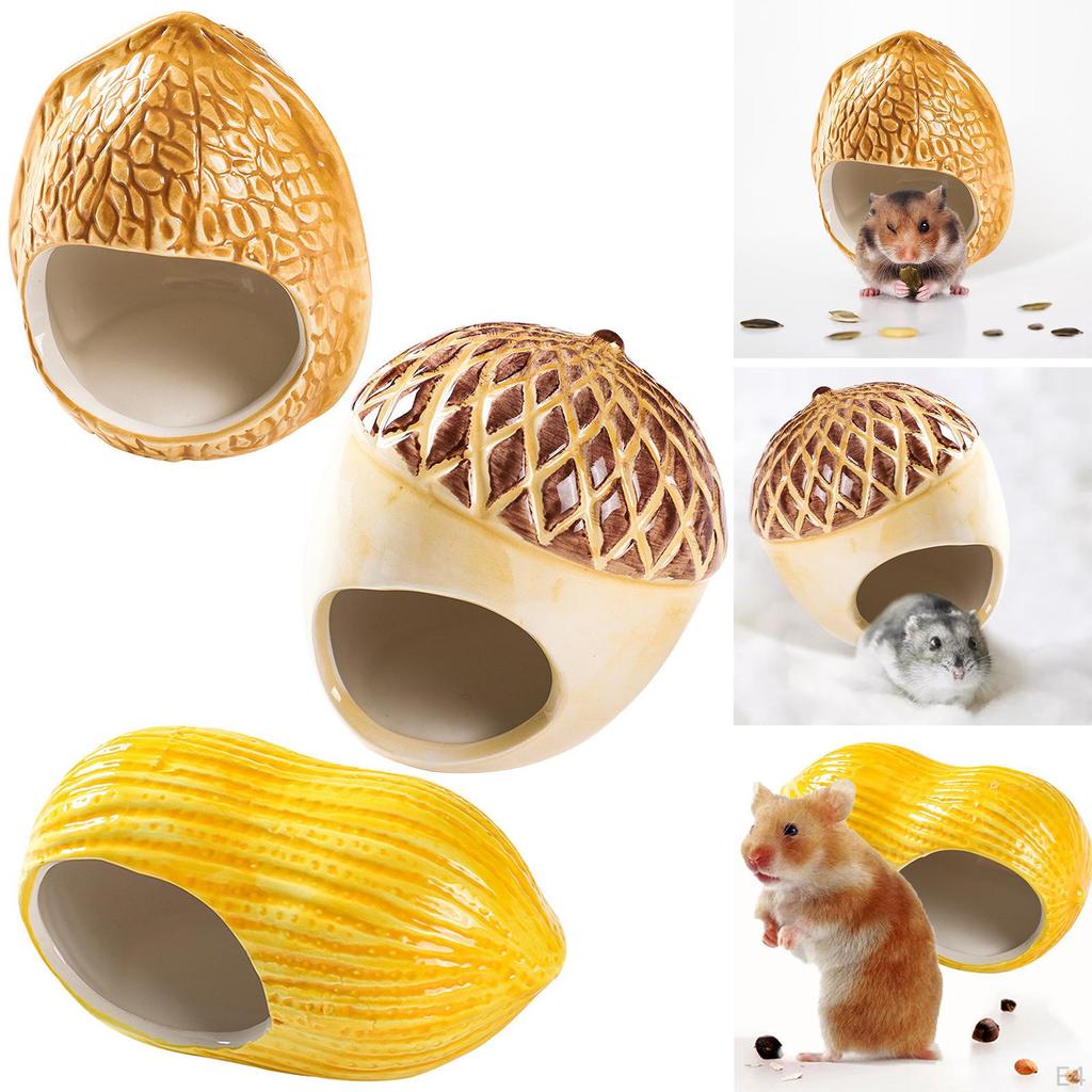 Keramik Hamsterbetthäuser Niedliche Form Kleintier Tiere Lebensraum Käfig Haus und coole Verstecke