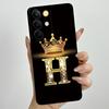 For Realme C85 Pro 2025 Crown Initial Letter Couple Phone Case RealmeC85 Pro 4G RMX5555 Soft Silicone TPU Lens Protective Casing