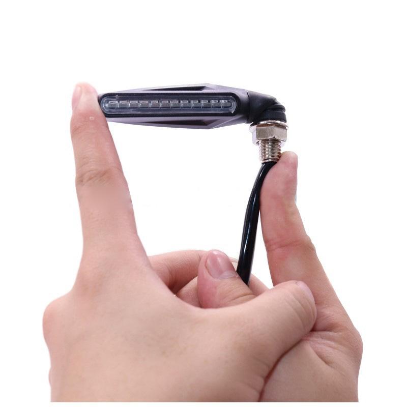 Universal LED Motorcycle Turn Signal Light 12v IP68 Waterproof Amber Flasher Indicator Blinker Rear Lights Lamp Accessories