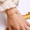 Stainless Steel Chain Pendant Zircon Five-pointed Star Bracelet For Women Y2K Sweet Girls Elegant Charm Bracelets Jewelry Gift