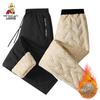 MEXICAN Men's Thermal Fleece Lined Windproof Casual Pants