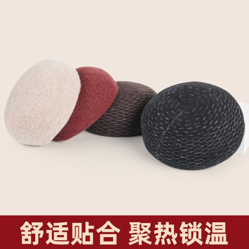 Ladies Beret Autumn and Winter Retro Classic Versatile Hat Temperament Elegant Literary Basin Hat Shows Small Face