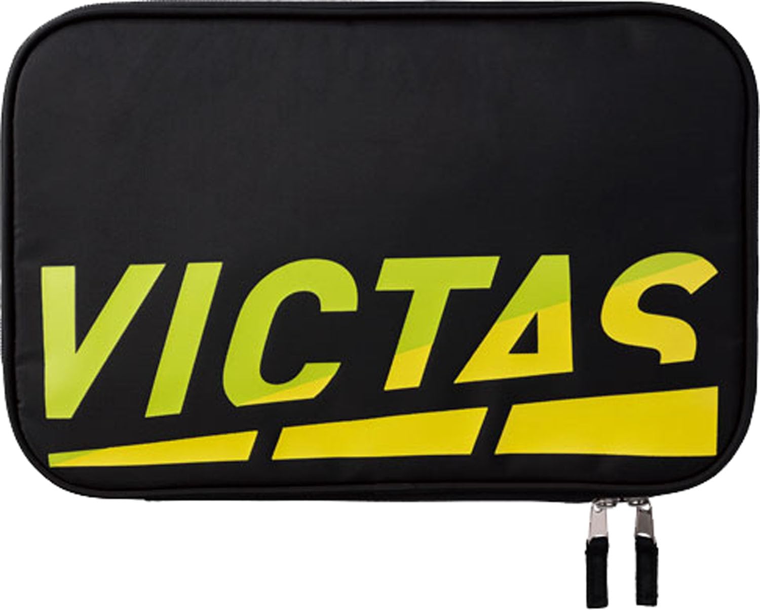VICTAS Table Tennis Racket Storage Play Logo Racket Case II Holds 2 Includes Accessory Lime 672601 - Rackets, Storage, Green,