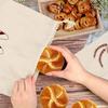Linen Bread Storage Bag. Reusable Drawstring Keeper for Bread, Toast, Fruits & Veggies.