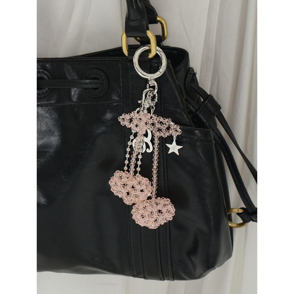 Eireve XL CHERRYx2 BEADED MULTI KEYCHAIN (PINK)
