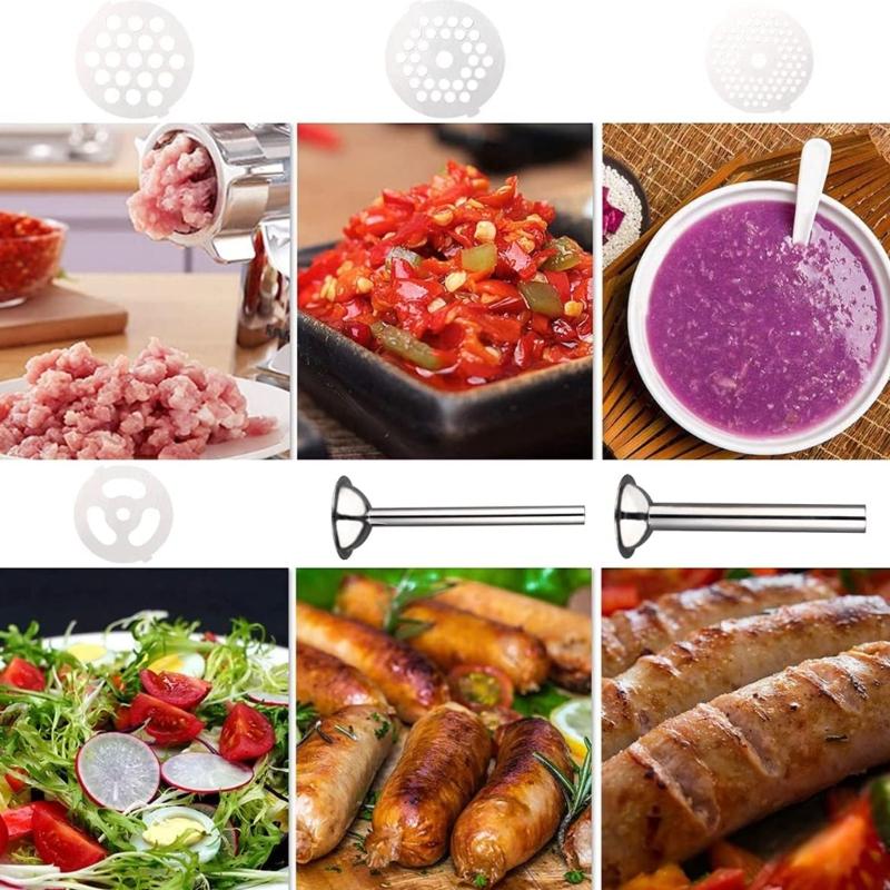 For SM-50R SM-50TQ SM-50BL SM-50BC SM-50BK Stainless Steel Meat Grinder Sausage Stuffer Tubes Grinding Blade Attachment