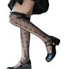 Womens Sheer Silk Stockings Ruffle Lace Thigh High Stockings Nylon Long Socks Thin Over the Knee Socks Hosiery Gifts