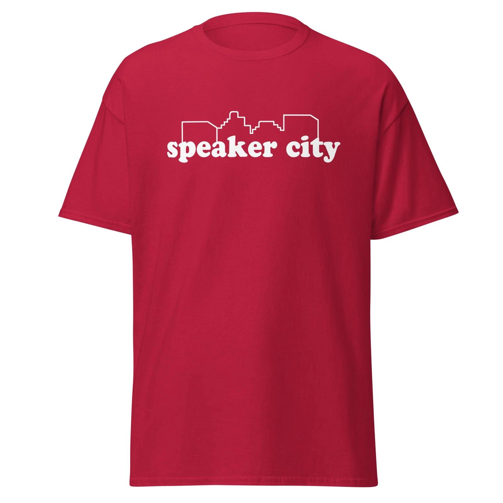 Speaker City Shirt - Funny Old School Movie Quote Parody, Unisex XL