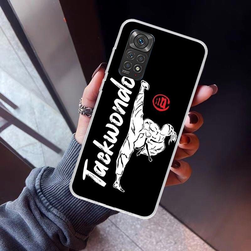 Kungfu Taekwondo Phone Case For Xiaomi Redmi Note 10 11 12 13 14 15 Pro Plus 11S 12S 14S 11T 11E 10S Soft TPU Back Cover Redmi N