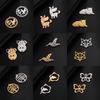 Teamer 5pcs/lot Stainless Steel Charms for Jewelry Making Animal Fox Bird Mini Charm Pendant DIY Bracelets Necklace Accessories