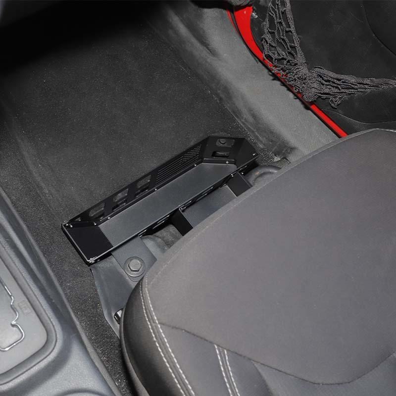 For Jeep Wrangler JK 2007-2017 Car Front Under Seat Storage Box Organizer Container Interior Stowing Tidying Accessories