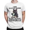 Sarcasm Humor Saying Cat Cotton T-Shirt For Men's Summer  Y2K Fun T Shirts O-Neck Leisure Tees Oversized Casual Clothes