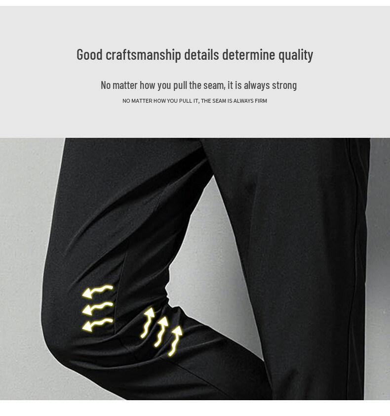 Douyin Men's Quick-Dry Ice Silk Nine-Point Casual Sports Pants