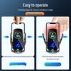 Magic Clip Q3 Wireless Charging Car Phone Holder with Electric Auto-Grip - Black