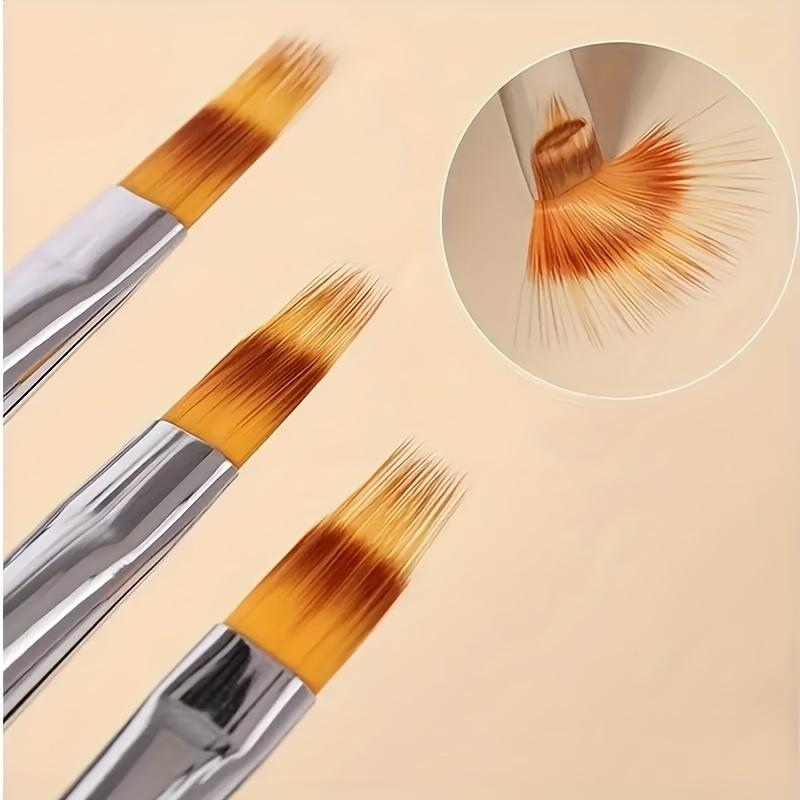 3 Professional Gradual Change Nail Brush Gradual Change Gel Repair Brush DIY Nail Tools