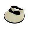 Bow Empty Top Straw Hat Women Summer Travel Shade Cap Outdoor Sun Protection Top Sun Hat Women