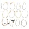 Pearls Chain Strap Short Purse Chain Replacement Pearls Handle Strap Beaded Purse Chains for Purse Handbag Wallet Phone