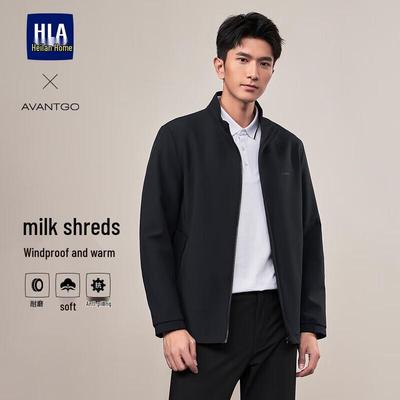 HLA Men's Light Business Printed Jacket