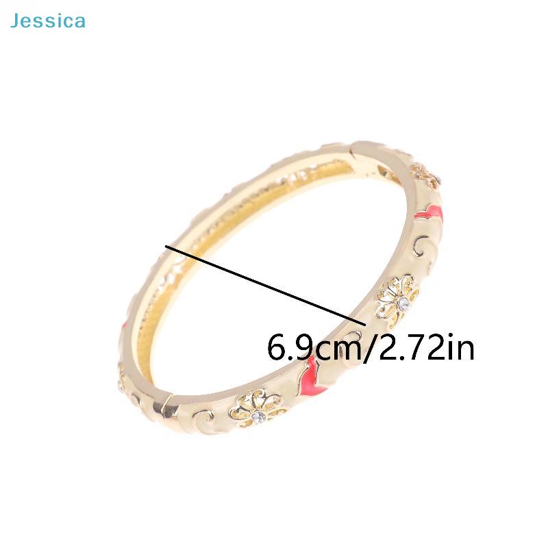 Enamel Bangle Bracelet Set - Colorful Gold Plated Bangles for Women & Girls