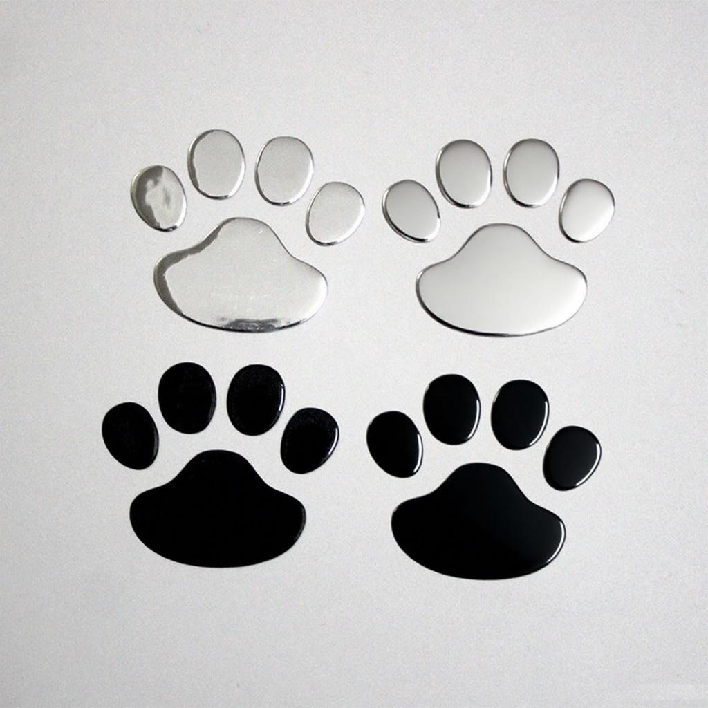 Mirhua 3D Paw Print Stickers for and Dog and Cat Paw Car Scratch Set Cars, Motorcycles, Motorcycles, Prints, Accessories, Decals, Concealment,
