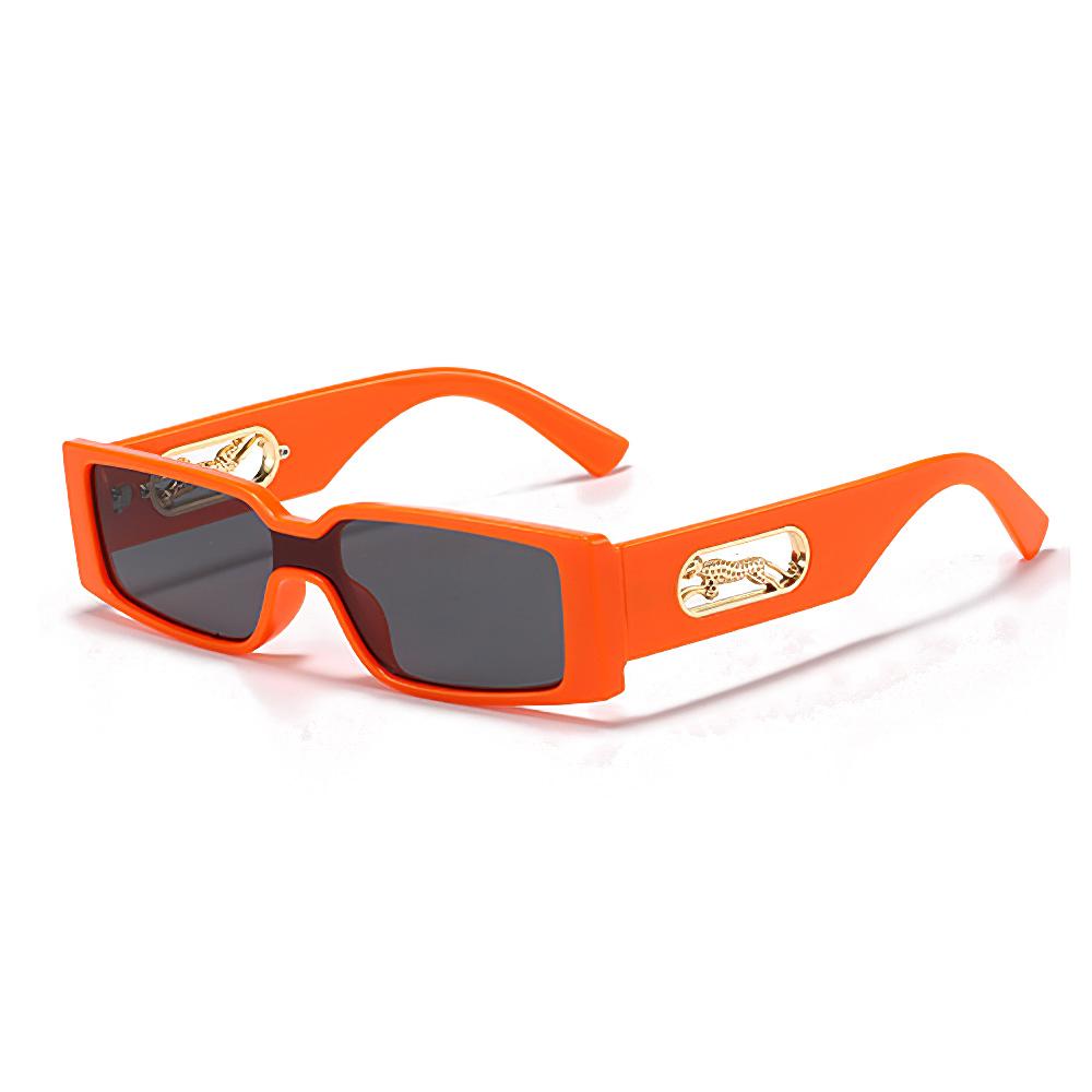 Vintage New Fashionable High-end Women Sunglasses with Golden Leopard Decoration Trendy Items for Women Sunglasses UV400
