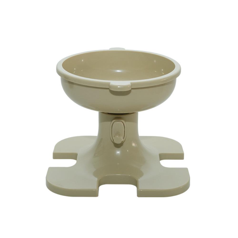 Height Adjustable Raised Cat Bowl Neck Protection Cat Food Plate Tilted Dog Feeding Bowl for Pet
