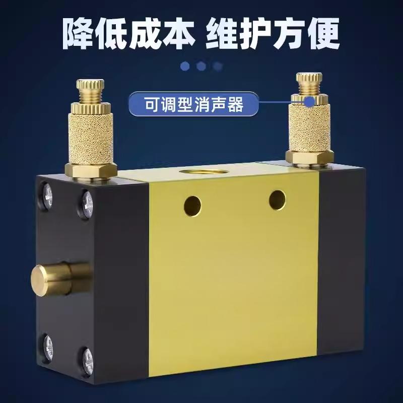 ZDV-08 Two-position five-way directional valve Automatic Speed Regulating Valve for Pneumatic Cylinder CNC Machine