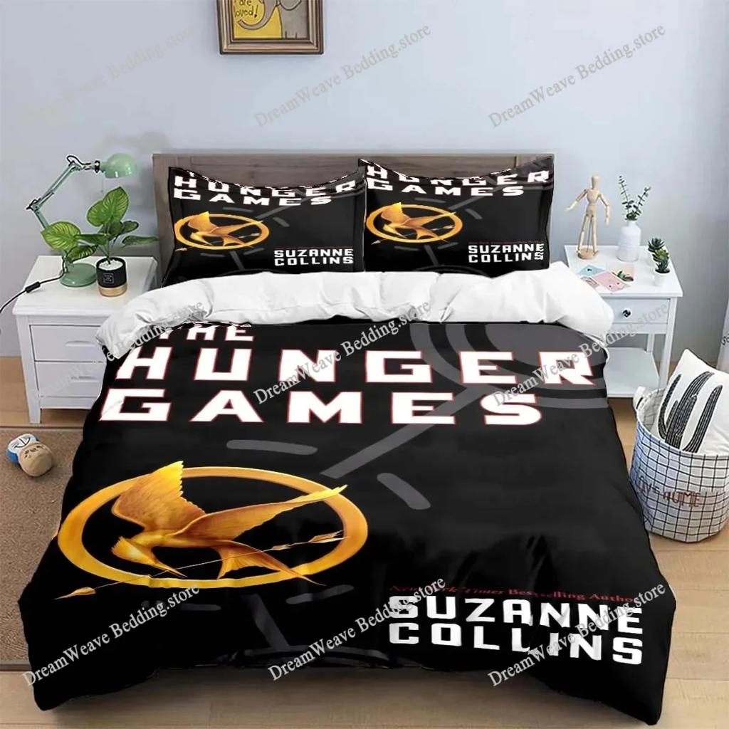 The Hunger Games Fashion Anime 3d Digital Printing Bedding Set Duvet Cover Comforter Bed Youth Kids Girl Boys Gift Home Textiles