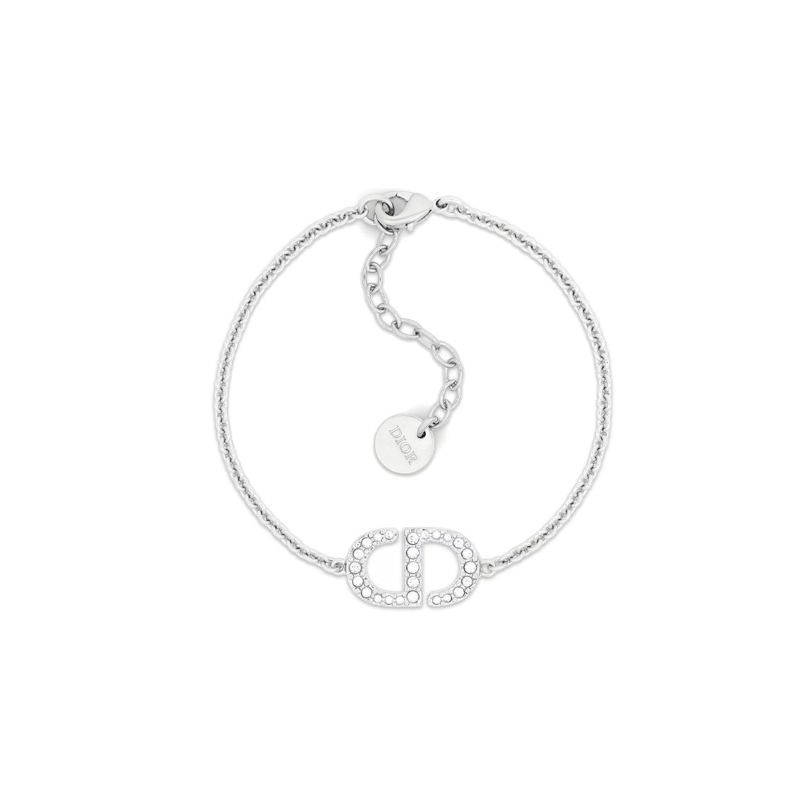 

Dior Petit Cd Декорація Метал Імітація Кристала Браслет Жіночий браслет Срібний B1940WOMCY-D001 Box-Dust Bag+Box