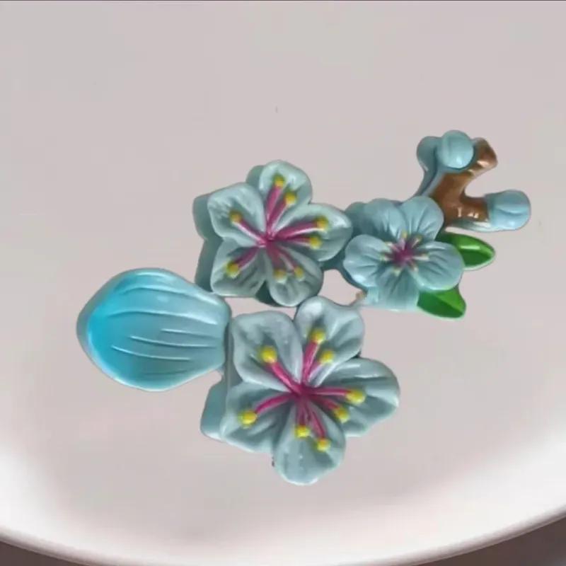 3D Flower Butterfly Scratch Cover Sticker for Car E-Scooter Motorcycle Peach Blossom Helmet Self-Adhesive Removable Decor