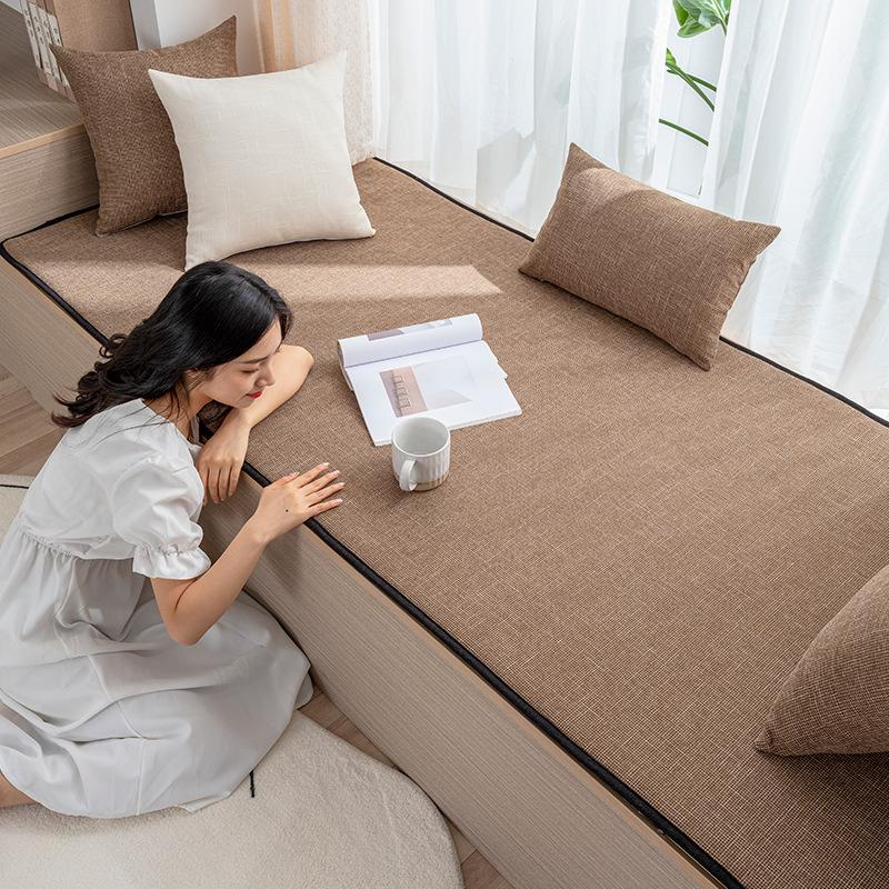 

Подушка для дивана, подушка для стула, подушка из закаленной губки высокой плотности, подушка для офисного студенческого стула, квадратная льняная оконная подушка 60*160cm