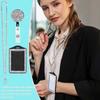 Rhinestone Decorated ID Holder with Lanyard Bling Retractable Badge Holder  for Students