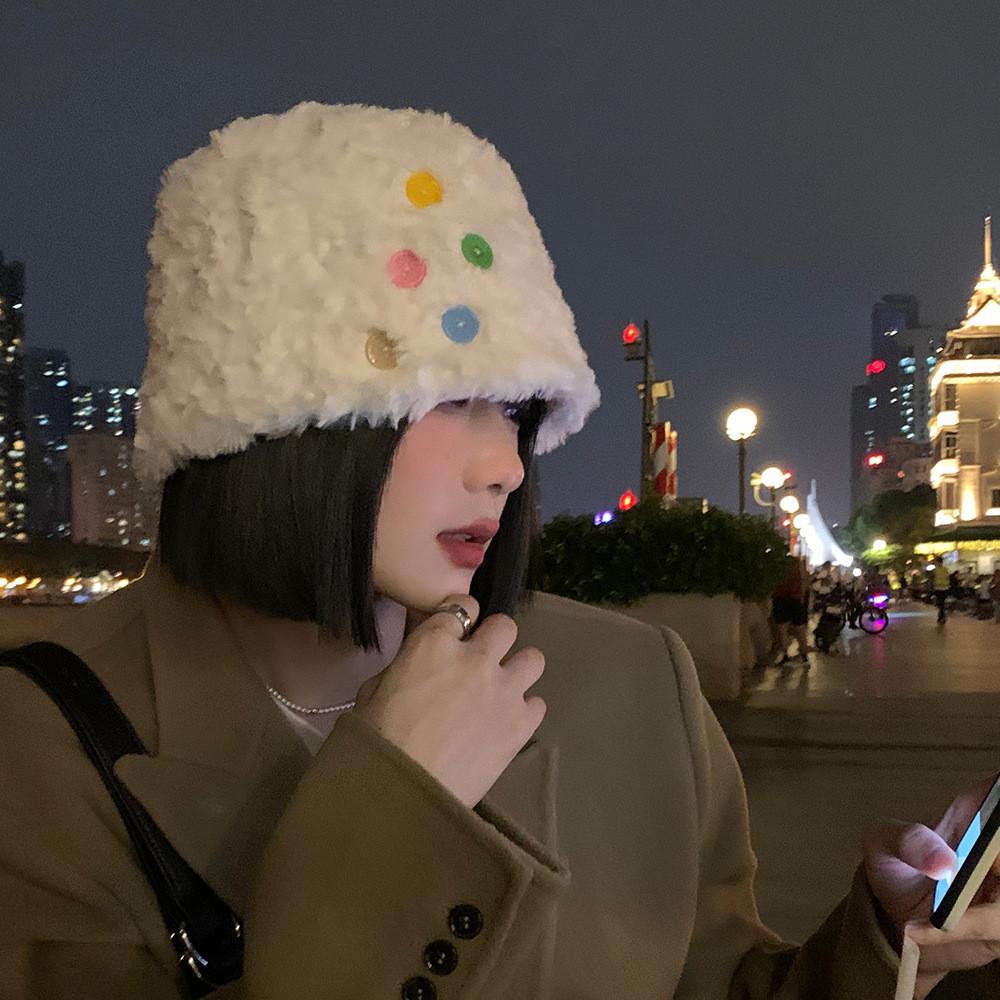 Cotton Fashionable Fisherman Hat For Women Warm Winter Hat Bucket