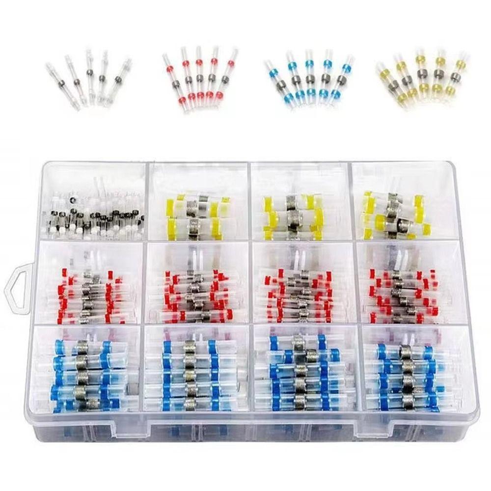 500Pcs/Set Insulated Electrical Wire Terminal With Solder Seal Electric Connector Set