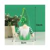 Elfen-Plüschdekorationen zum St. Patrick'S Day - 2er-Pack Grüne Gesichtslose Ältere Zwerge, Hängende Ornamente, Irische Festivalpuppe