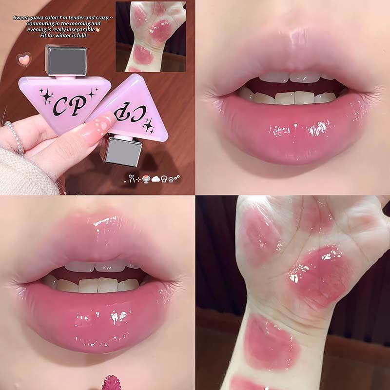 CAPPUVINI Rosa Tau Klarer Lipgloss: Feuchtigkeitsspendendes, aufpolsterndes und glanzförderndes Make-up.