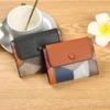 New PU Leather Short Wallet Small Zipper Card Holder Money Bag Women