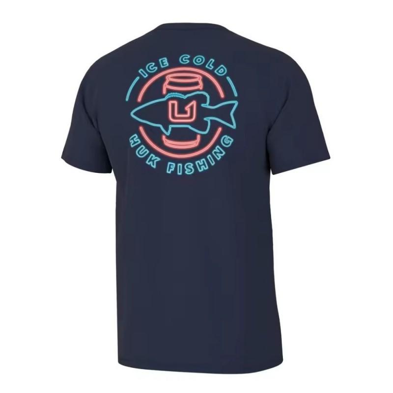 HUK Fishing Clothes Men's Shirt Outdoor Sunscreen T-shirt Top UV Protection Quick-drying Breathable