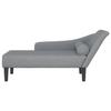 VidaXL Chaise longue avec coussins gris clair tissu, canapé rembourré, canapé pour chambre à coucher, canapé à 2 places, 4007596