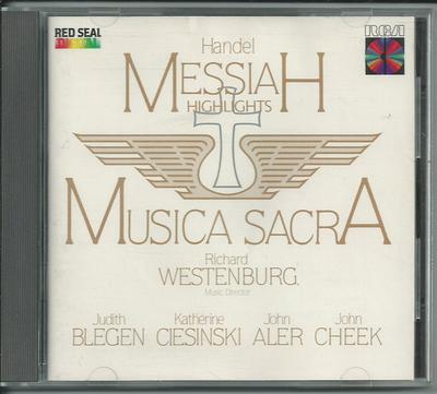 CD GEORG FRIEDRICH HÄNDEL : MUSICA SAC - Handel: Messiah Highlights  RCD14622 RCA Red Seal Japan Classical Used