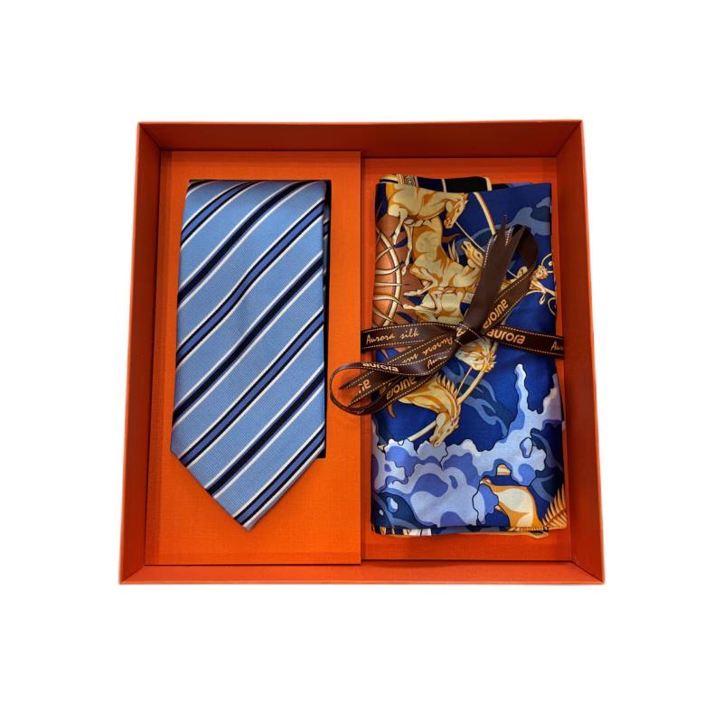 

Набор шелковых шарфов и галстуков Aurora из шелка тутового дерева