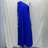 GMXIA Summer Women's Temperament Fashion Pure Colour Loose One Shoulder Long Dresses Queen Fan Dresses