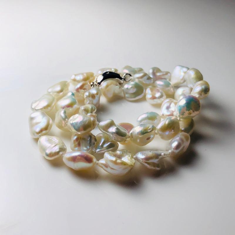 Necklace, Women's, Freshwater Pearls, Approximately 9mm Irregular Shape, Fashionable, Trendy, Versatile, Highly Rated