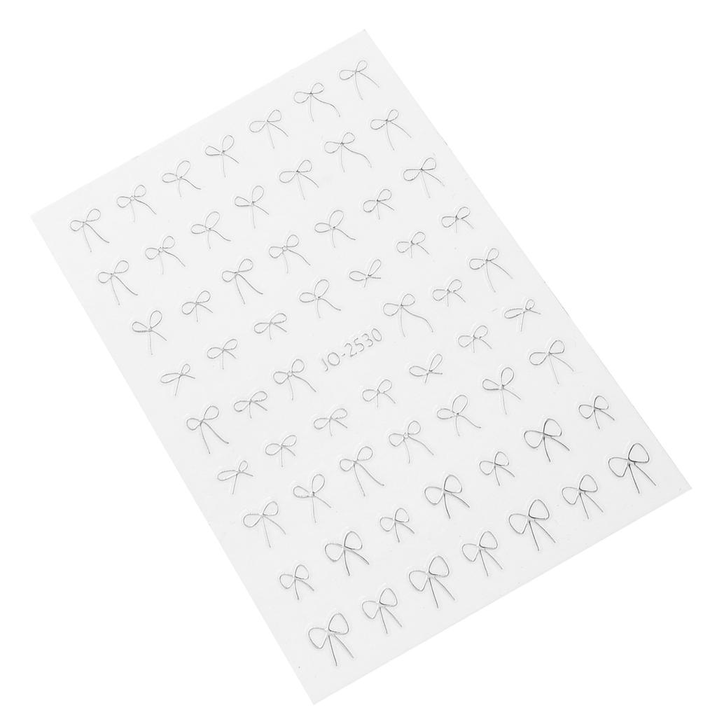 Schleifen-Nagelsticker für Nagelkunst 3D Schleifen-Nagelkunststicker für Nageldesigns Nagelaufkleber Nagelkunst-Dekorationszubehör