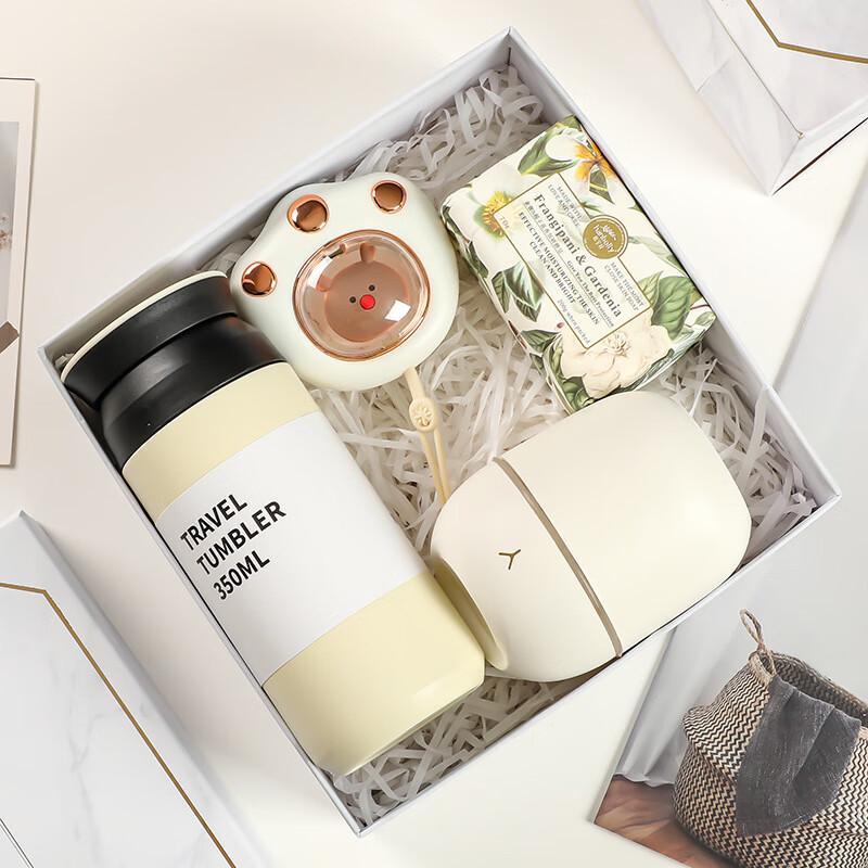 Insulated Cup & Gadget Holiday Gift Set B39 Insulated Cup, Hand Warmer, Humidifier & Soap