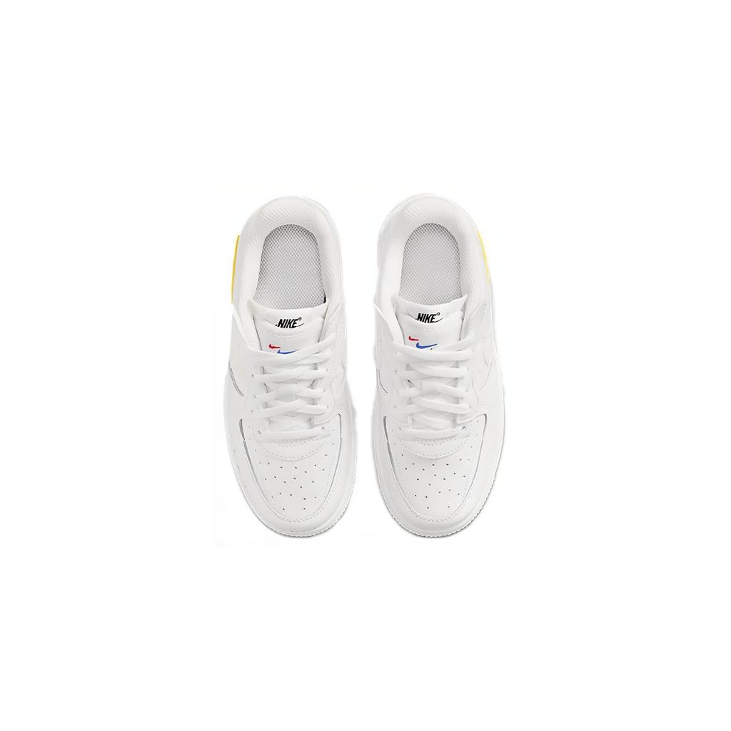New Nike Air Force 1 Fontanka Low Top Skateboard Shoes White Yellow Children Aged 3 7 Years Old DO6146-100