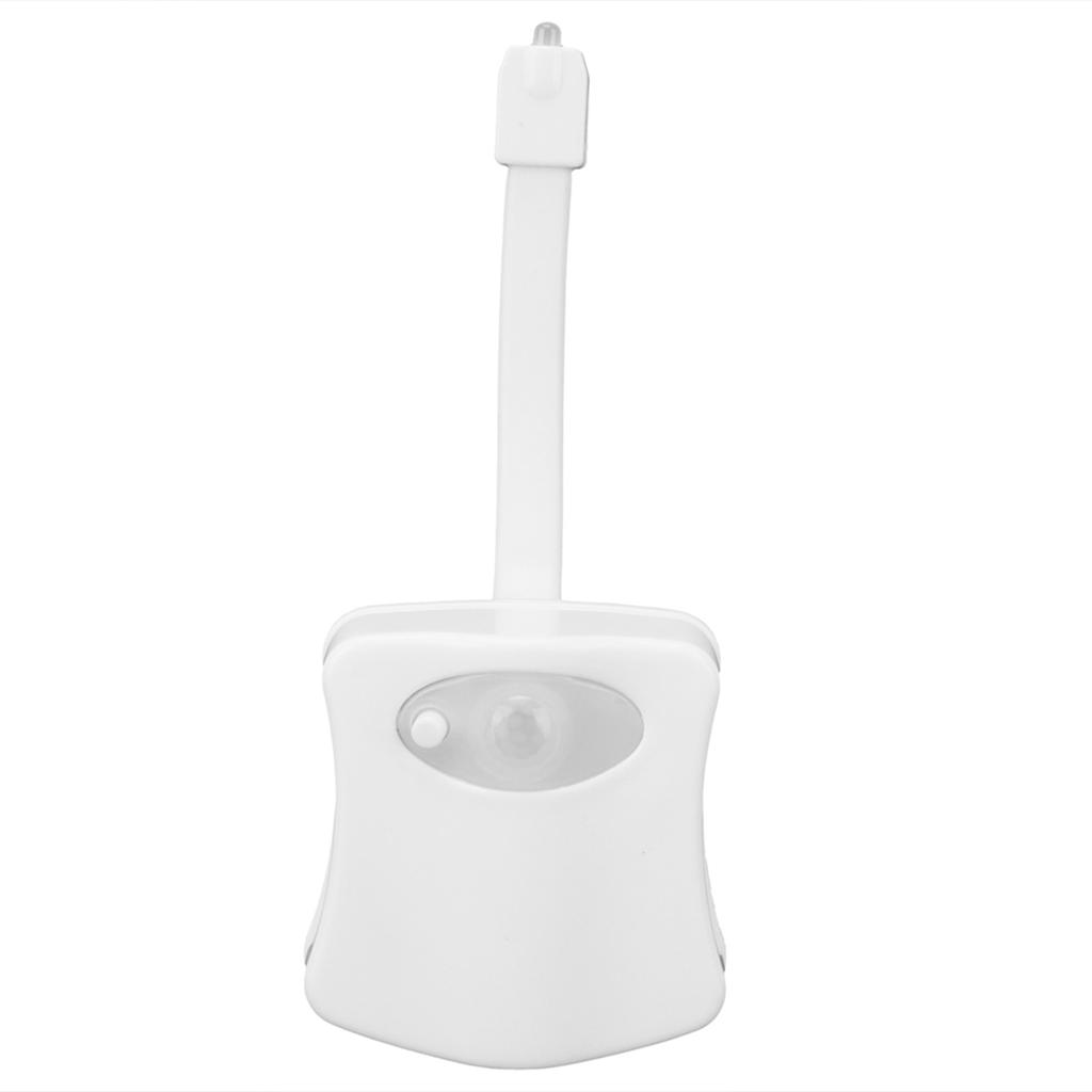 Toilet Sensor Light with 8 Color LED Hanging Body Toilet Cover Lamp Night Light for Bathroom