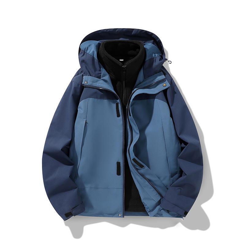 3-in-1 Jacket Hooded In Autumn and Winter, Removable, Thickened, Warm and Windproof Sports and Casual Couple Jacket