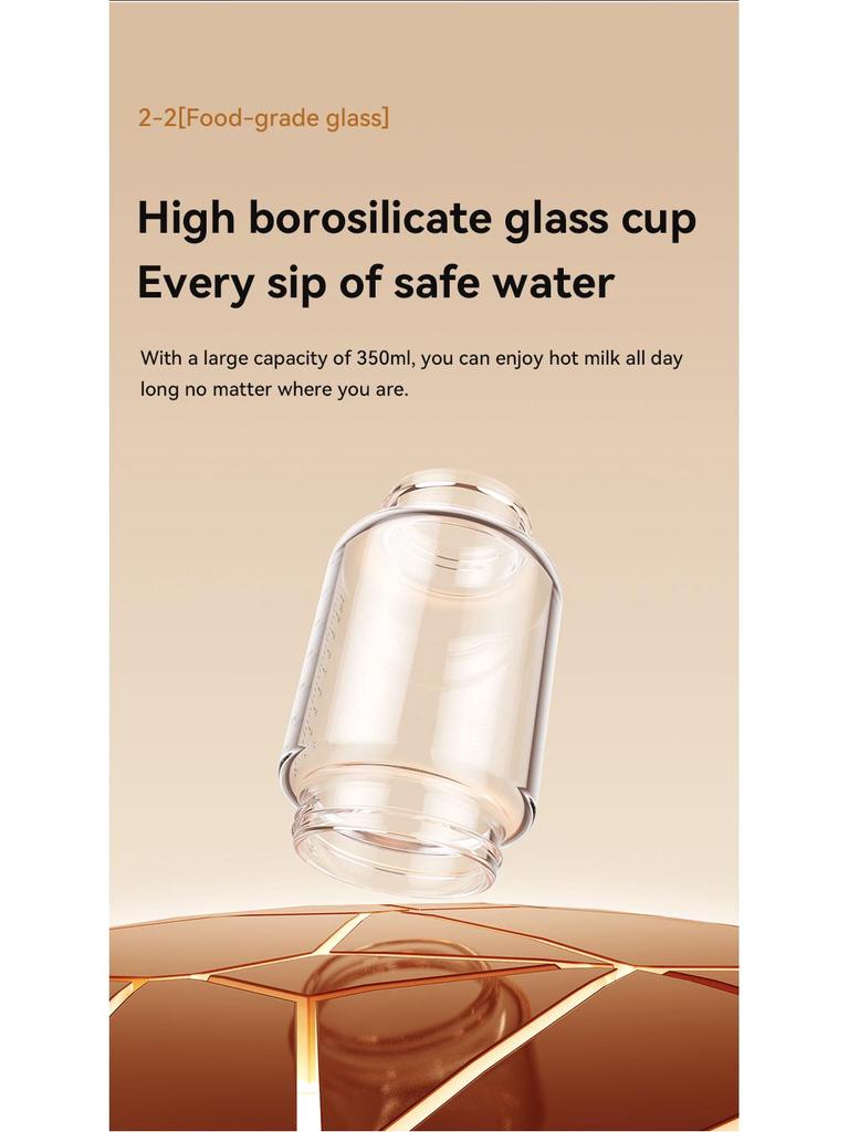 Portable Wireless Baby Milk Warmer Cup - Insulated, Rechargeable with Temperature Control for Travel